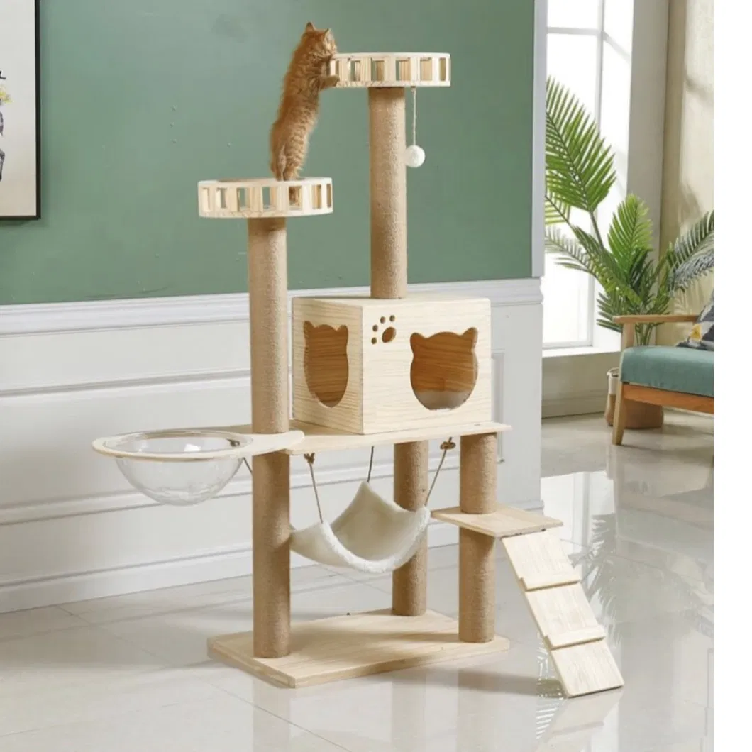 Solid Wood Cat Climbing Frame, Pet Furniture